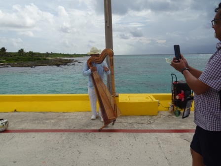 Costa Maya Cello on the pier
